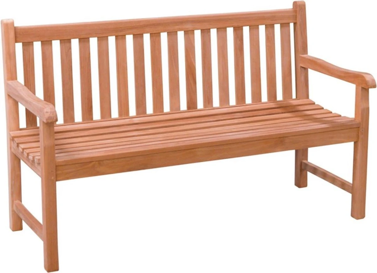 Teak Houten Tuinbank Bison - 150 Cm. 3 Teak Houten Tuinbank Bison - 150 Cm. - Afbeelding 3