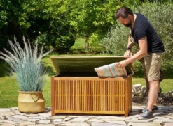 Casaria Opbergbox Acacia Hout – Weerbestendig 115cm - Bruin 20 Casaria Opbergbox Acacia Hout – Weerbestendig 115cm - Bruin -Tuinwereld Verkoop 1200x877 1