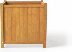 Houten Plantenbak Met Wieltjes 50x50 - Geolied Duurzaam FSC Acaciahout – Bloembak Buiten - Plantenbakken Buiten - Perfecthomeshop -Tuinwereld Verkoop 1200x878 6