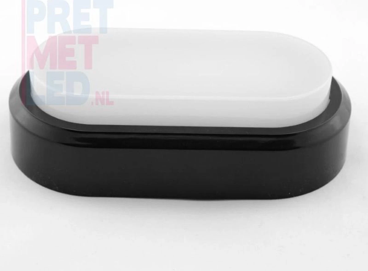 V-Tac Zwarte Ovale LED Plafondlamp Klein 2 V-Tac Zwarte Ovale LED Plafondlamp Klein - Afbeelding 2