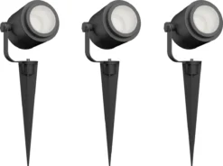 Calex Smart Outdoor 24v Tuinverlichting - Set Van 3 Slimme Grondspots - RGB En Warm Wit Licht - Zwart -Tuinwereld Verkoop 1200x894 3