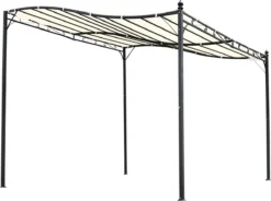 Outsunny Pergola Partytent Paviljoen Overkapping Tent Metaal Crème 297x297 Cm 84C-038 12 Outsunny Pergola Partytent Paviljoen Overkapping Tent Metaal Crème 297x297 Cm 84C-038 -Tuinwereld Verkoop 1200x896 1