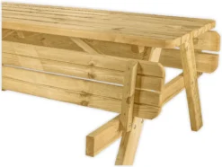 Goedkopepicknicktafels.nl | 180cm Lange Picknicktafel | Tuintafel 6 Persoons | De Luxe 180cm Lang | Geïmpregneerd Grenen Hout! -Tuinwereld Verkoop 1200x902 1