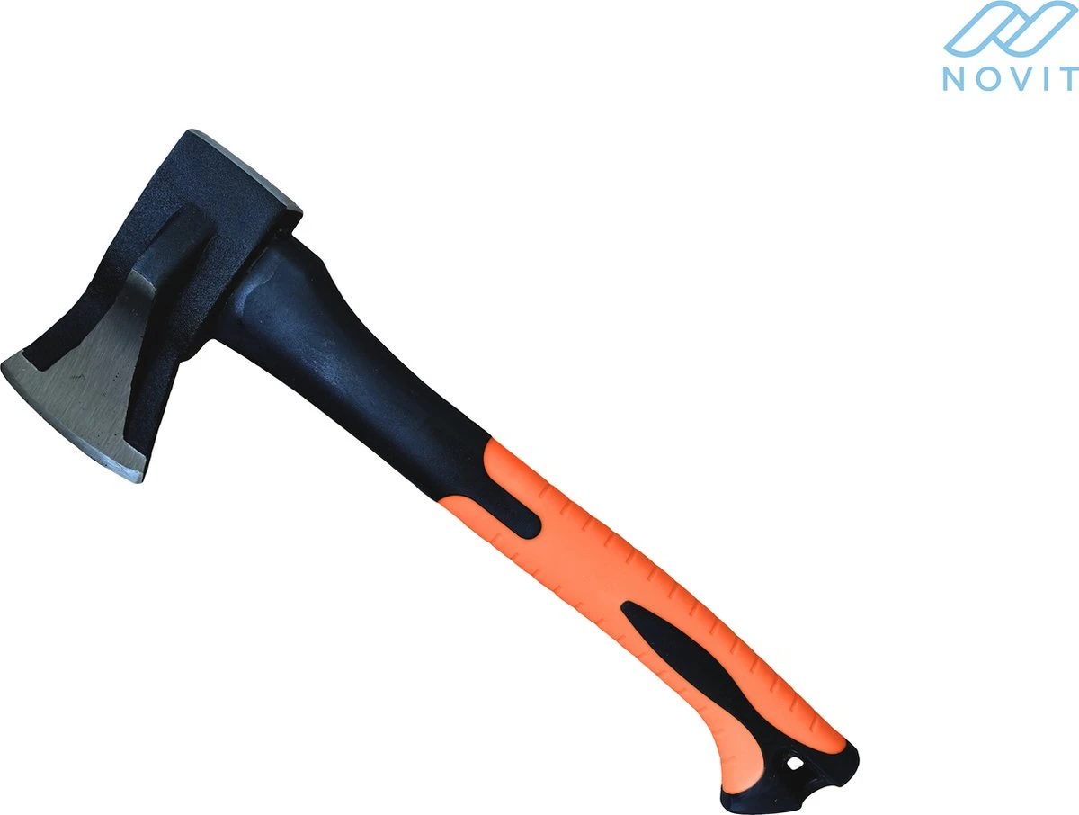 Novit Kloofbijl 1kg - Bijl Met Fiber Handvat - Handbijl - Hakbijl 1 Novit Kloofbijl 1kg - Bijl Met Fiber Handvat - Handbijl - Hakbijl