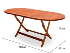 Merkloos Tuintafel Acaciahout - 160x85x75cm - FSC-gecertificeerd -Tuinwereld Verkoop 1200x908 1