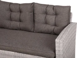 Beliani VITERBO - Loungeset Voor 8 - Grijs - PE Rotan -Tuinwereld Verkoop 1200x909