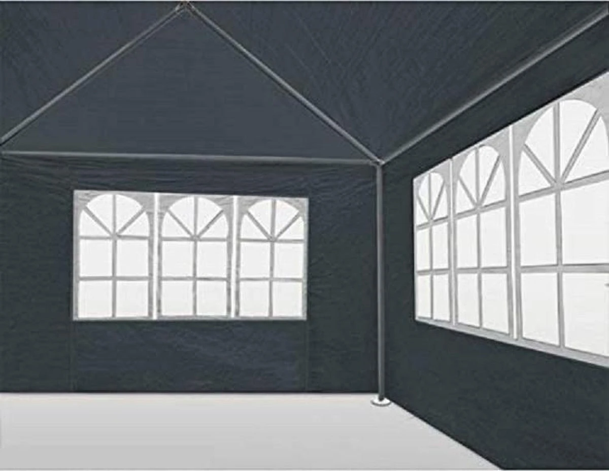 MaxxGarden Partytent - Feesttent Paviljoen - 3x3m - Antraciet 2 MaxxGarden Partytent - Feesttent Paviljoen - 3x3m - Antraciet - Afbeelding 2