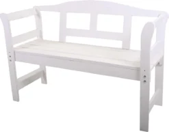 SenS-Line Friesen Tuinbank - Hout - Wit -Tuinwereld Verkoop 1200x937