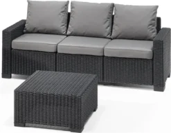 Allibert California Chaise Longue Loungeset - 3 A 4 Personen - Grafiet 14 Allibert California Chaise Longue Loungeset - 3 A 4 Personen - Grafiet -Tuinwereld Verkoop 1200x939