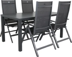 Hartman Napoli/Alma 160 Cm. Tuinset - 5-delig Verstelbaar
