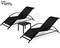 Intimo Ligbeddenset + Tafel - Zwart - 163x60x65/45x45x40 -Tuinwereld Verkoop 1200x960 3