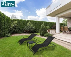 Intimo Ligbeddenset + Tafel - Zwart - 163x60x65/45x45x40 -Tuinwereld Verkoop 1200x960 5