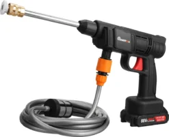 Merkloos Elektrische Accu-Hogedrukreiniger - 1.2mpa - Multifunctioneel Mondstuk - Draagbaar Oplaadbaar Snoerloos - Reinigingsspuitpistool - Met Rijke Accessoires - Voor Auto, Tuin, Terras, Raam - Zwart -Tuinwereld Verkoop 1200x976 5