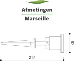 Tuinspot Marseille + LED Spot GU10 Lybardo | 4.6 Watt | 2700K Warm Wit | IP65 | Mat Zwart 11 Tuinspot Marseille + LED Spot GU10 Lybardo | 4.6 Watt | 2700K Warm Wit | IP65 | Mat Zwart -Tuinwereld Verkoop 1200x988 3