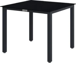 Casaria – Tuintafel – Aluminium – 90x90x75cm –Antraciet