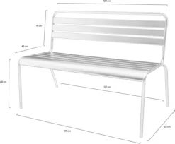 MaximaVida Metalen Tuinbank Max 120 Cm Olijfgroen -Tuinwereld Verkoop 1200x992