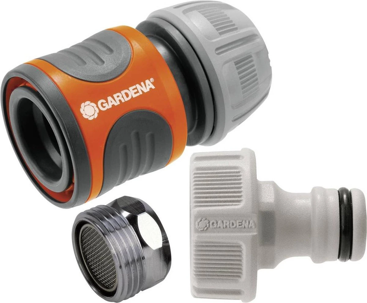 Gardena Koppeling Set Snelaansluitstukken Kraanstuk, Slangstuk En Draadadapter 4078500010269 3 Gardena Koppeling Set Snelaansluitstukken Kraanstuk, Slangstuk En Draadadapter 4078500010269 - Afbeelding 3