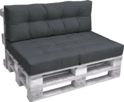 Beautissu Eco Elements Palletkussen – Rugkussen 120x40x15 Cm Voor Palletbank - Kussen Graphiet Grijs - Palletkussens In Matraskussen Kwaliteit -Tuinwereld Verkoop 1200x995 5