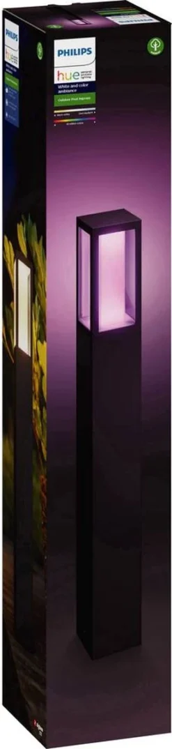 Philips Hue Impress Sokkellamp - Wit En Gekleurd Licht - Zwart - Hoog -Tuinwereld Verkoop 276x1200