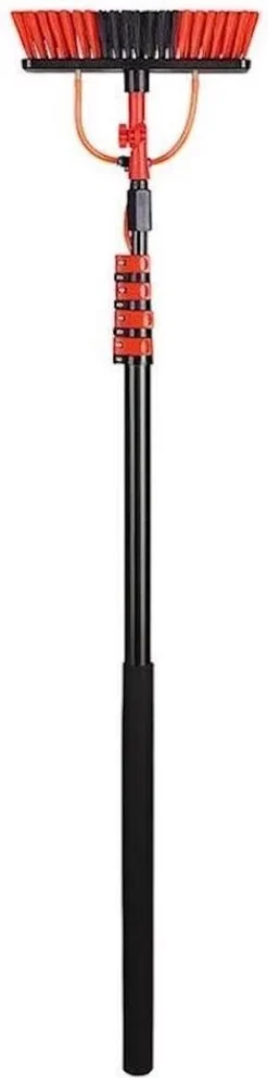HIGHWALL Telescoopsteel Met Borstel - Glazenwassersset - Tot 4,6m Uitschuifbaar - Met Zeepdispenser