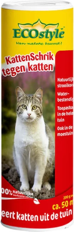 ECOstyle KattenSchrik - Kattenverjager Voor Buiten - Korrels Met Geurstof - Werkt Binnen 2 Weken - Waterbestendig - 200 GR -Tuinwereld Verkoop 382x1200 1