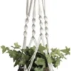 Merkloos Plantenhanger Macramé - Luxe Gevlochten Touw Katoen - 1 Stuk - Plantenpot Ophangen - Planthanger