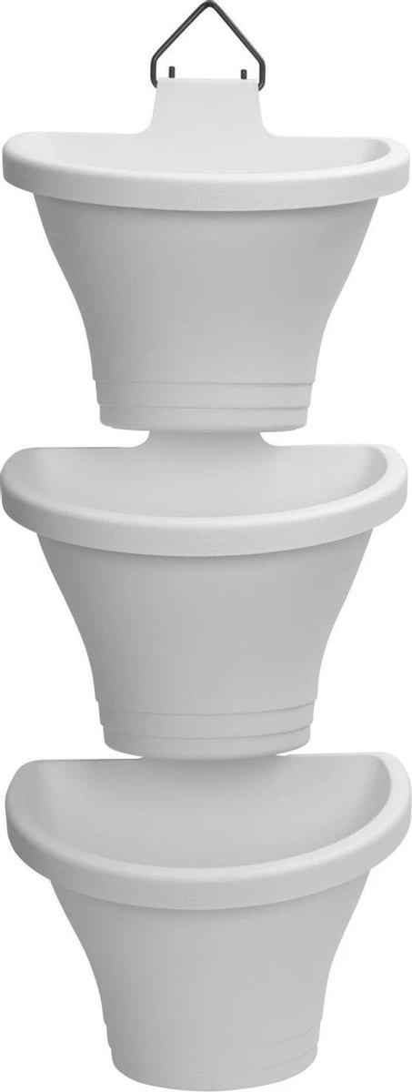 Elho Corsica Vertical Forest 24 - Bloempot Voor Balkonbuiten - Ø 26.7 X H 29.7 Cm - Wit/Wit 18 Elho Corsica Vertical Forest 24 - Bloempot Voor Balkonbuiten - Ø 26.7 X H 29.7 Cm - Wit/Wit - Afbeelding 18