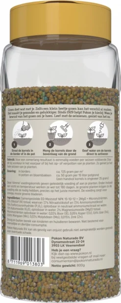 Pokon Voedingskorrels Voor Groene Planten - 800gr - 180 Dagen Voeding - Plantenvoeding 9 Pokon Voedingskorrels Voor Groene Planten - 800gr - 180 Dagen Voeding - Plantenvoeding -Tuinwereld Verkoop 480x1200 4