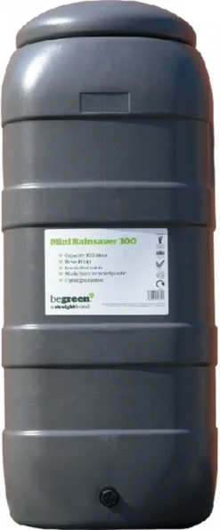 Harcostar Rainsaver Regenton 100 Liter Antraciet Met Vulautomaat En 3 Delige Voet -Tuinwereld Verkoop 498x1200