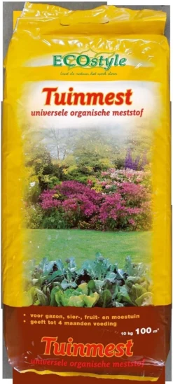 ECOstyle Tuinmest Organische Meststof - Border & Siertuin - Natuurlijke Meststof Gazon - 120 Dagen Voeding- 100 M² - 10 KG -Tuinwereld Verkoop 540x1200 3