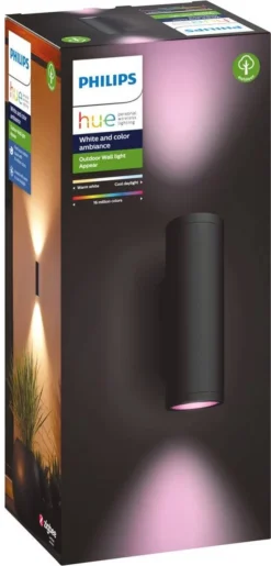Philips Hue Appear Muurlamp - Wit En Gekleurd Licht - Zwart -Tuinwereld Verkoop 576x1200