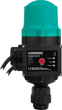 VONROC Hydrofoorpomp / Automatische Pomp - 1000W - 3500l/h - Met Drukschakelaar - Droogloopbeveiliging - Voor Besproeien En Huishoudwater -Tuinwereld Verkoop 683x1200 2