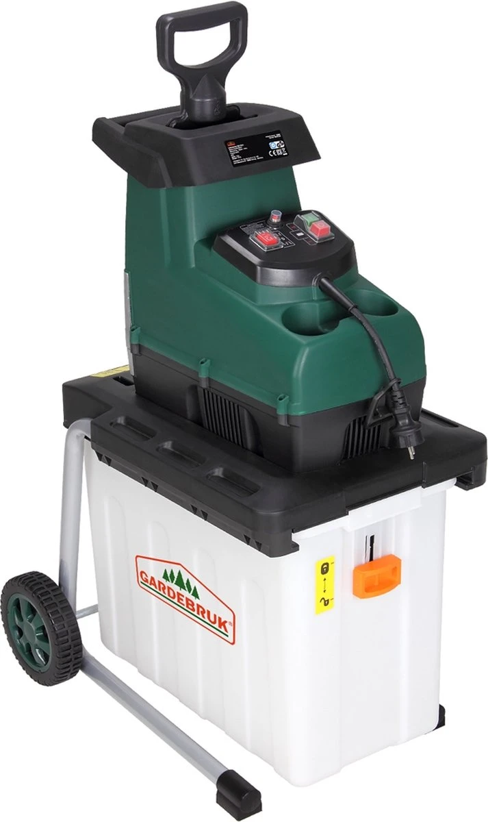 Gardebruk Hakselaar Elektrisch 2800W - 45mm Takdikte - Opvangbak 60 L 6 Gardebruk Hakselaar Elektrisch 2800W - 45mm Takdikte - Opvangbak 60 L - Afbeelding 6