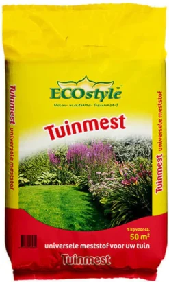 ECOstyle Tuinmest Organische Meststof - Border & Siertuin - Natuurlijke Meststof Gazon - 120 Dagen Voeding- 100 M² - 10 KG -Tuinwereld Verkoop 721x1200 5