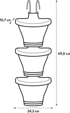 Elho Corsica Vertical Forest 24 - Bloempot Voor Balkonbuiten - Ø 26.7 X H 29.7 Cm - Wit/Wit 24 Elho Corsica Vertical Forest 24 - Bloempot Voor Balkonbuiten - Ø 26.7 X H 29.7 Cm - Wit/Wit -Tuinwereld Verkoop 747x1200 1