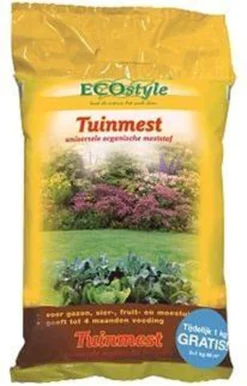 ECOstyle Tuinmest Organische Meststof - Border & Siertuin - Natuurlijke Meststof Gazon - 120 Dagen Voeding- 50 M² - 5 KG -Tuinwereld Verkoop 767x1200 1