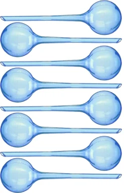 HGMD Waterdruppelaar Set Van 8 Stuks Voor Planten Transparant - Blauw - Waterdruppelaar Voor Kamerplanten – Waterbol - Waterdruppelaar Voor Planten - Watergeefsysteem