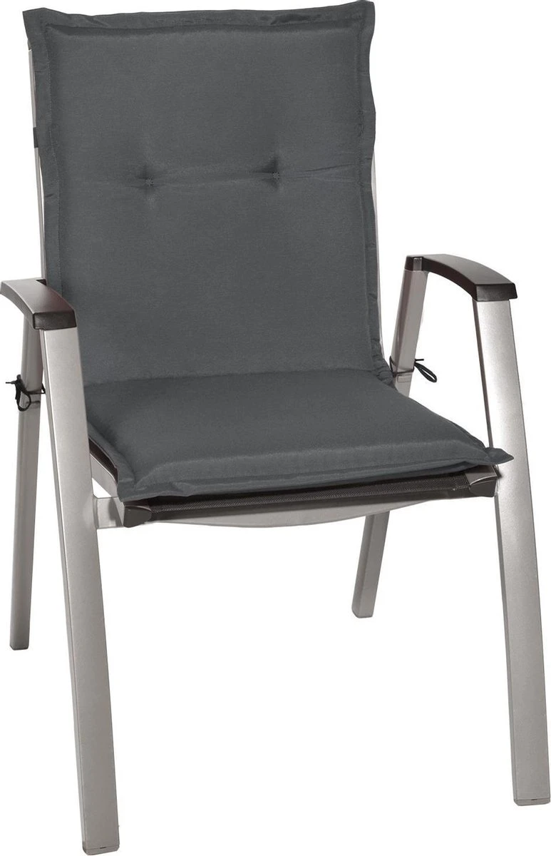 Beautissu Set Van 6x Tuinkussens Lage Rug Loft NL 100 X 50 X 6 Cm - Kussen Antraciet - Zitkussen Sierkussen Tuinstoel 8 Beautissu Set Van 6x Tuinkussens Lage Rug Loft NL 100 X 50 X 6 Cm - Kussen Antraciet - Zitkussen Sierkussen Tuinstoel - Afbeelding 8