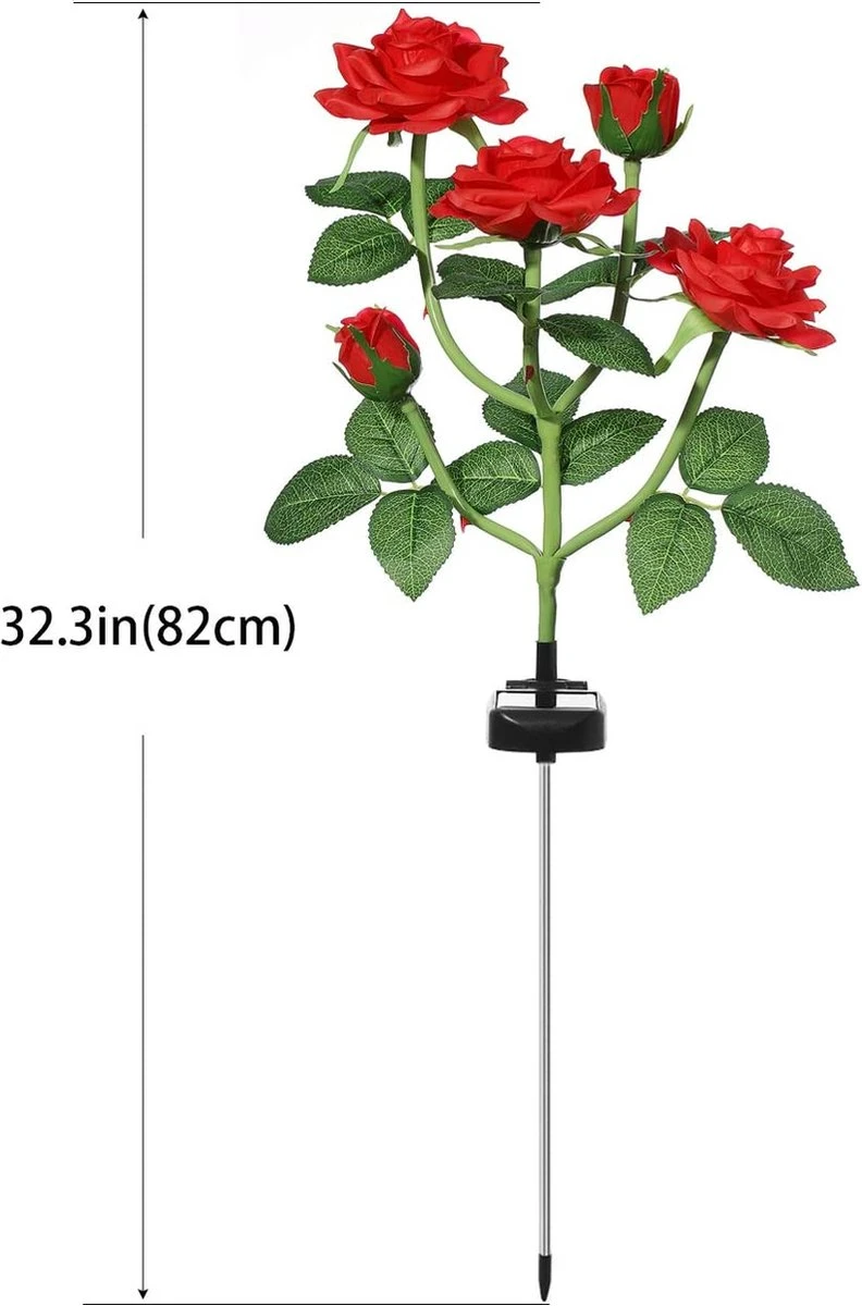 Merkloos 2 Stuks - Solar LED Rozen Tuinverlichting - IP65 Waterproof - Voor Buiten - Koraal Ontwerp - Decoratief Tuin Verlichting - Kunstbloemen Op Zonne- Energie - Tuinverlichting Op Zon Energie - Zonne Prikspot - Solar Tuindecor - Blauw 3 Merkloos 2 Stuks - Solar LED Rozen Tuinverlichting - IP65 Waterproof - Voor Buiten - Koraal Ontwerp - Decoratief Tuin Verlichting - Kunstbloemen Op Zonne- Energie - Tuinverlichting Op Zon Energie - Zonne Prikspot - Solar Tuindecor - Blauw - Afbeelding 3