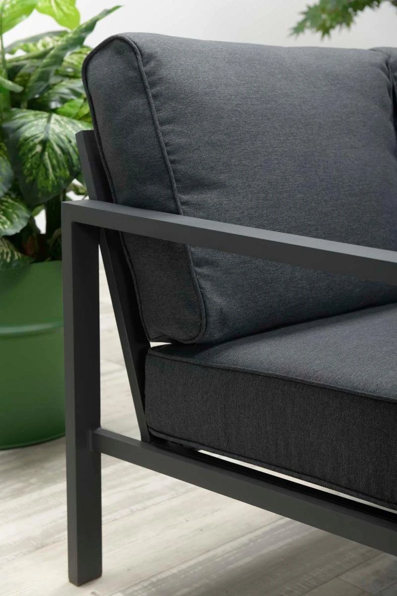 Garden Impressions Durban Loungeset - 4-delig - Zwart 6 Garden Impressions Durban Loungeset - 4-delig - Zwart - Afbeelding 6