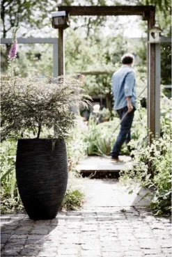 Capi Europe - Vaas Elegant Deluxe Rib NL - 56x84 - Zwart - Voor Binnen En Buiten - KBLR1132 -Tuinwereld Verkoop 803x1200 11