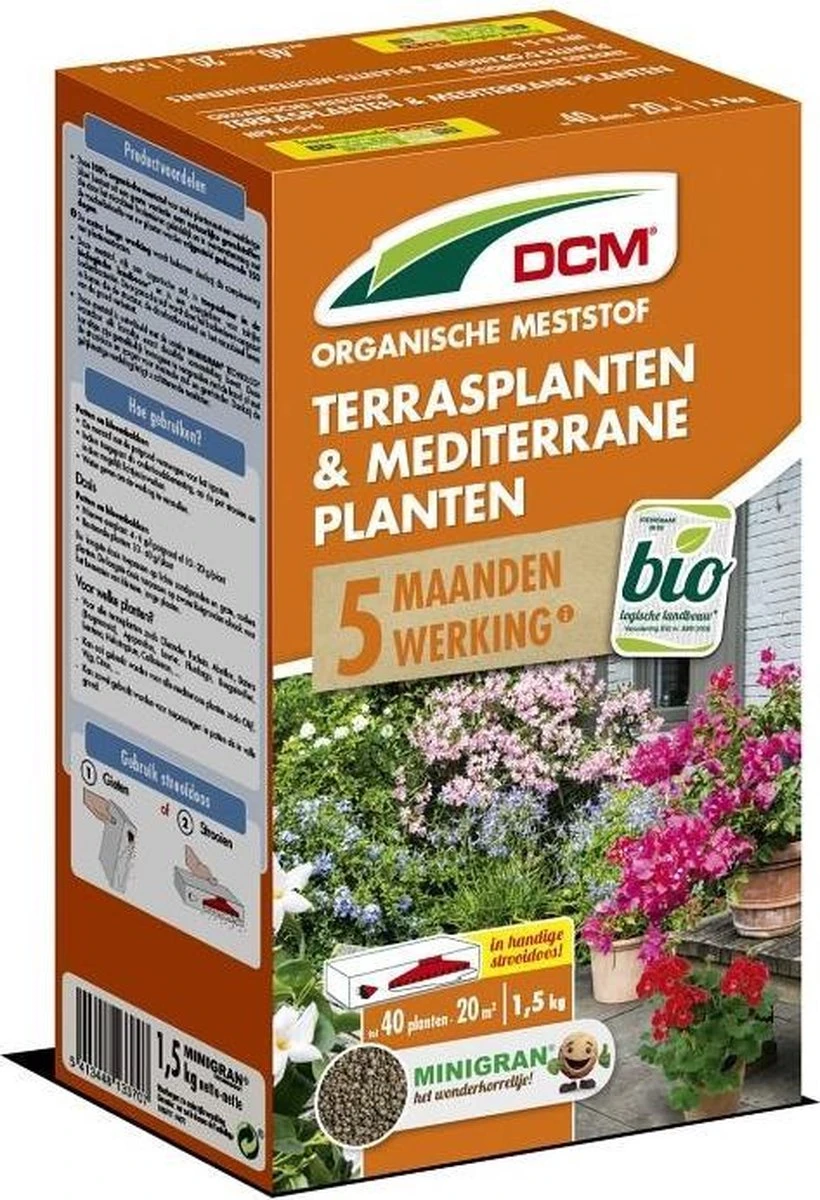 DCM Meststof Terrasplanten & Mediterrane Planten (1,5KG) 2 DCM Meststof Terrasplanten & Mediterrane Planten (1,5KG) - Afbeelding 2