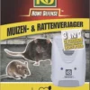 KB Home Defense Ratten- En Muizenverjager - Elektromagnetisch / Ultrasoon / Lichtflits - 220m2 Bereik - Diervriendelijk - Ongedierte Verjager