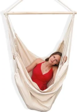 XXL 2 Persoons Hangstoel 185x130 - Zit Hangmat Met Spreidstok Tot 150 Kg - Binnen En Buiten -Tuinwereld Verkoop 829x1200