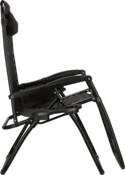 Springos Tuinstoel | Ligstoel | Opvouwbaar | Verstelbaar | Ergonomische Hoofdsteun | Bruin / Zwart -Tuinwereld Verkoop 861x1200 2