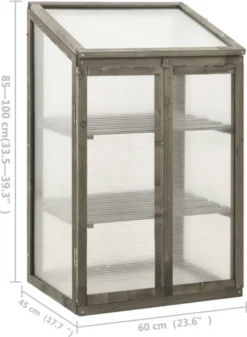 VidaXL Broeikas 60x45x100 Cm Vurenhout -Tuinwereld Verkoop 880x1200 8