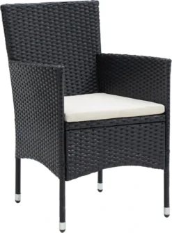 VidaXL 5-delige Tuinset Met Kussens Zwart -Tuinwereld Verkoop 886x1200 2