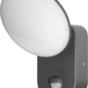 Adviti RIOLIT LED Outdoor Wandlamp Met Bewegingssensor - Antraciet - IP65 - Ik10 - 4000K - 1100lm - 15 Watt - 3 Jaar Garantie!