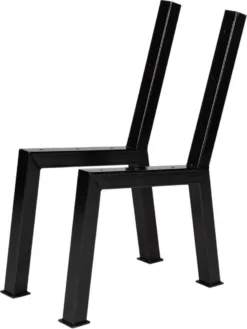 MaximaVida Set Industriële Bankpoten New York- Zwart Gecoat - Maak Zelf Je Bank