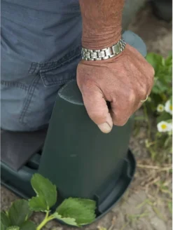 Nature - Tuinkruk 2-in-1 - Tuinzit/-knielkruk - Tuin Werkbank - Grijs - H34 X 66 X 25cm -Tuinwereld Verkoop 904x1200